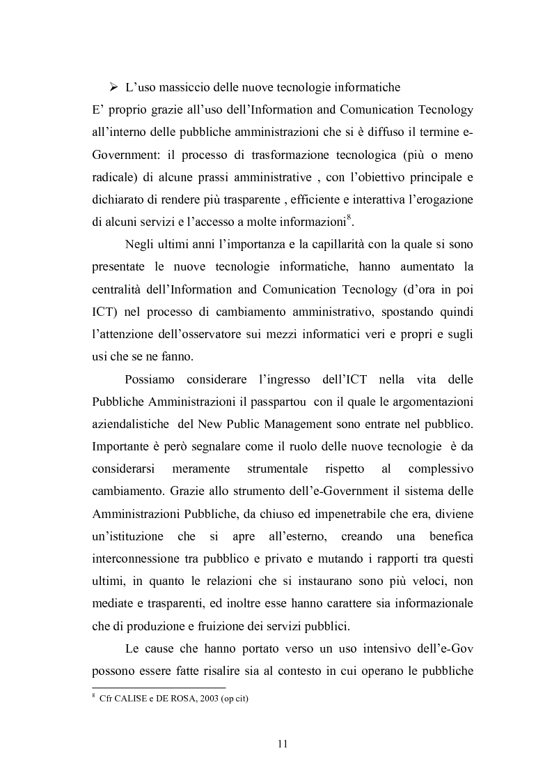 Anteprima della tesi: Il Comune italiano nell'Era dell'Informazione-I progetti di e-Government del Comune di Viterbo, Pagina 9
