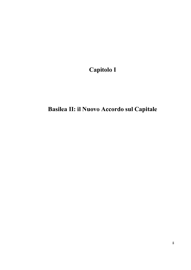 Anteprima della tesi: L'Accordo di Basilea II e l'organizzazione dei Sistemi Informativi bancari: il caso UniCredit Group, Pagina 4