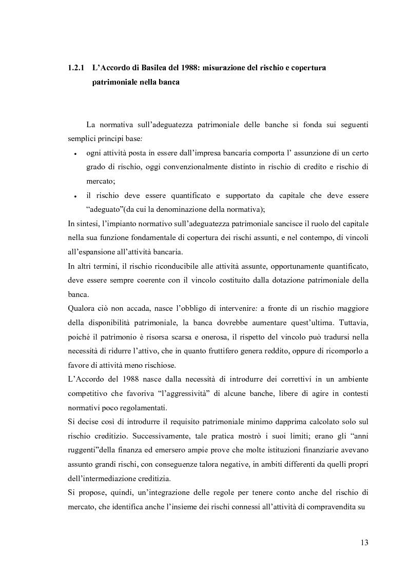 Anteprima della tesi: L'Accordo di Basilea II e l'organizzazione dei Sistemi Informativi bancari: il caso UniCredit Group, Pagina 9
