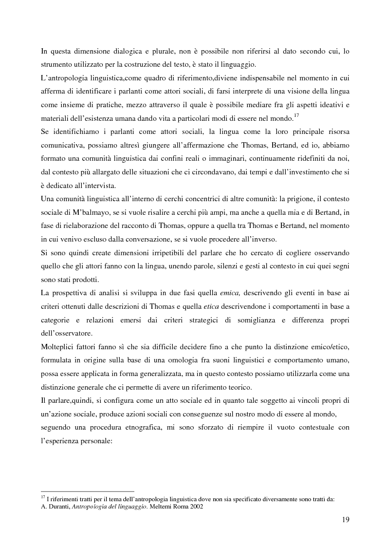 Anteprima della tesi: Analisi antropologica di un racconto di vita, Pagina 14