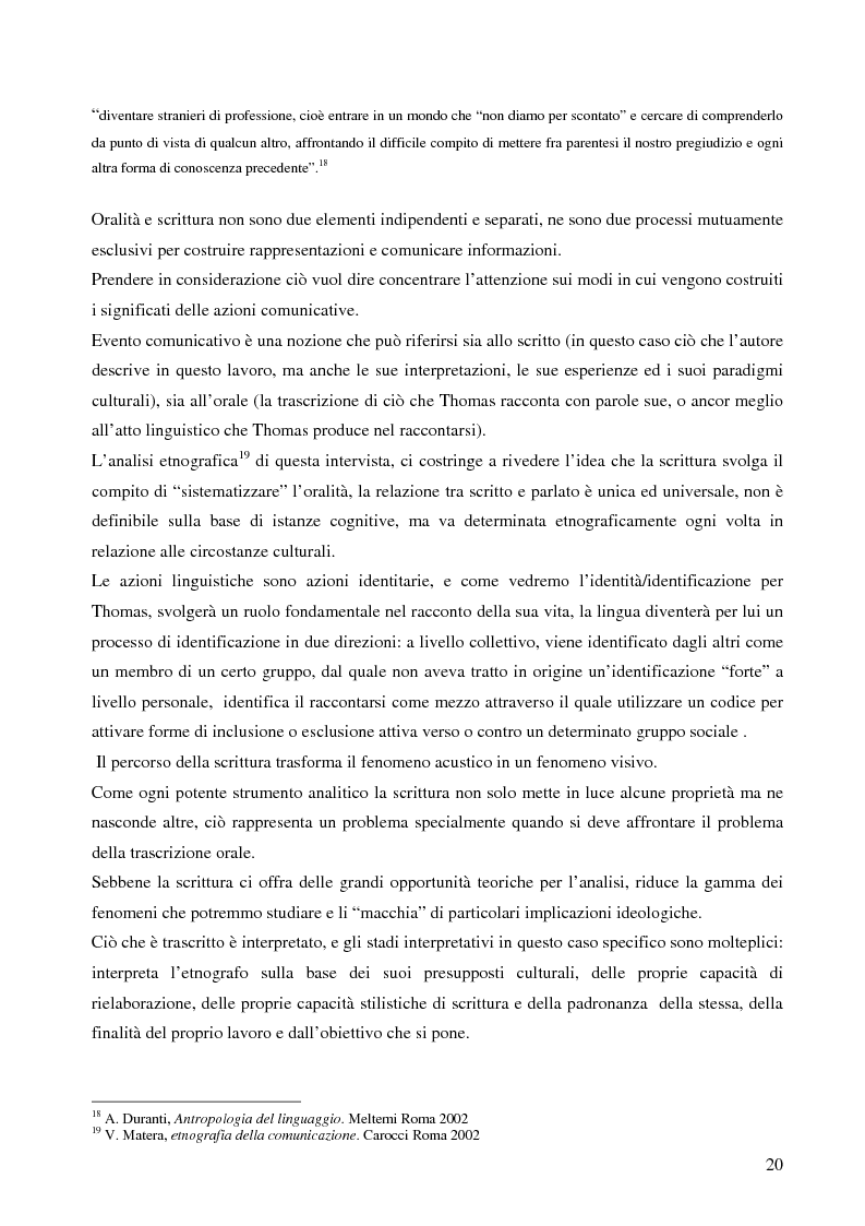 Anteprima della tesi: Analisi antropologica di un racconto di vita, Pagina 15