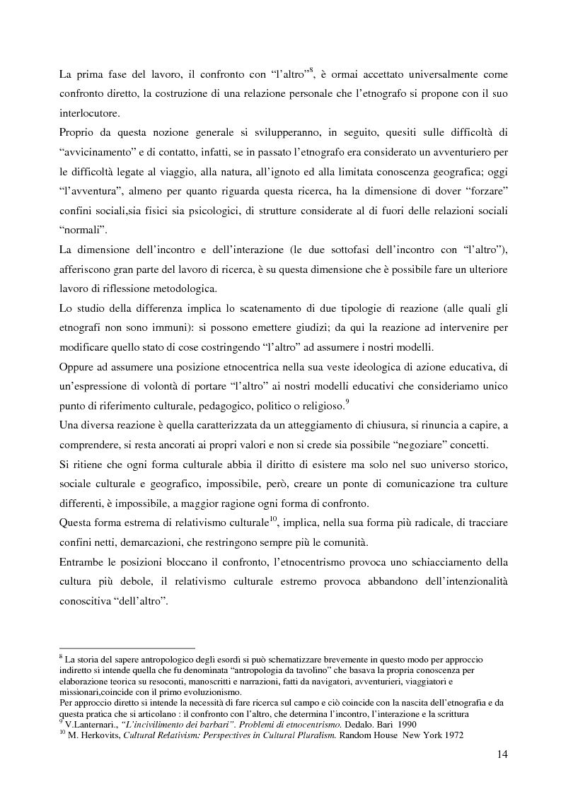 Anteprima della tesi: Analisi antropologica di un racconto di vita, Pagina 9