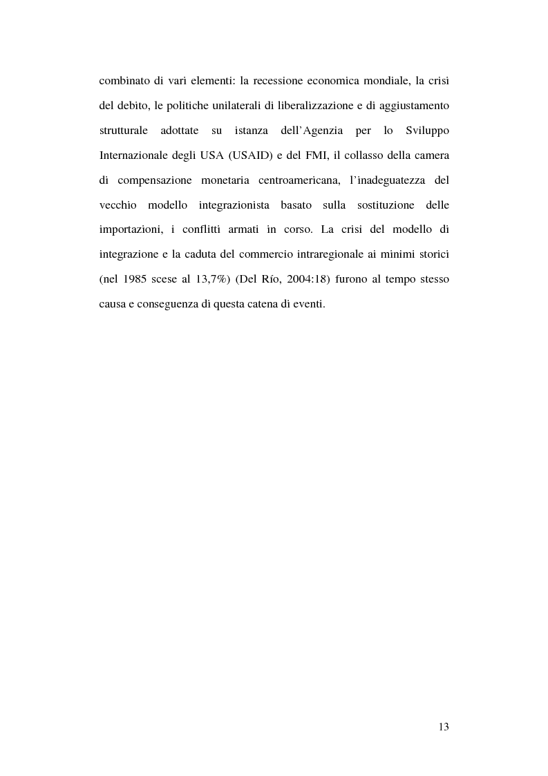 Anteprima della tesi: Unione Europea e America Centrale verso l'Accordo di Associazione: un possibile modello di interregionalismo, Pagina 8