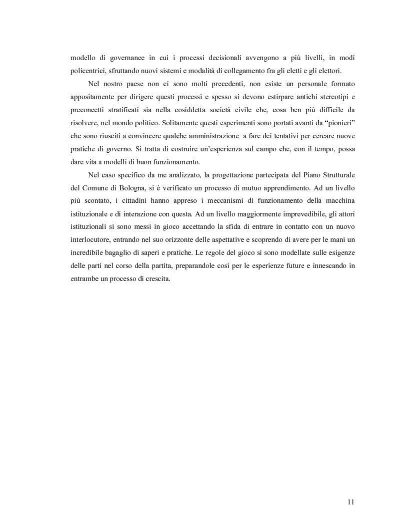 Anteprima della tesi: Da Bologna (io) a Bologna (noi). La democrazia e le nuove tecnologie della comunicazione, Pagina 3