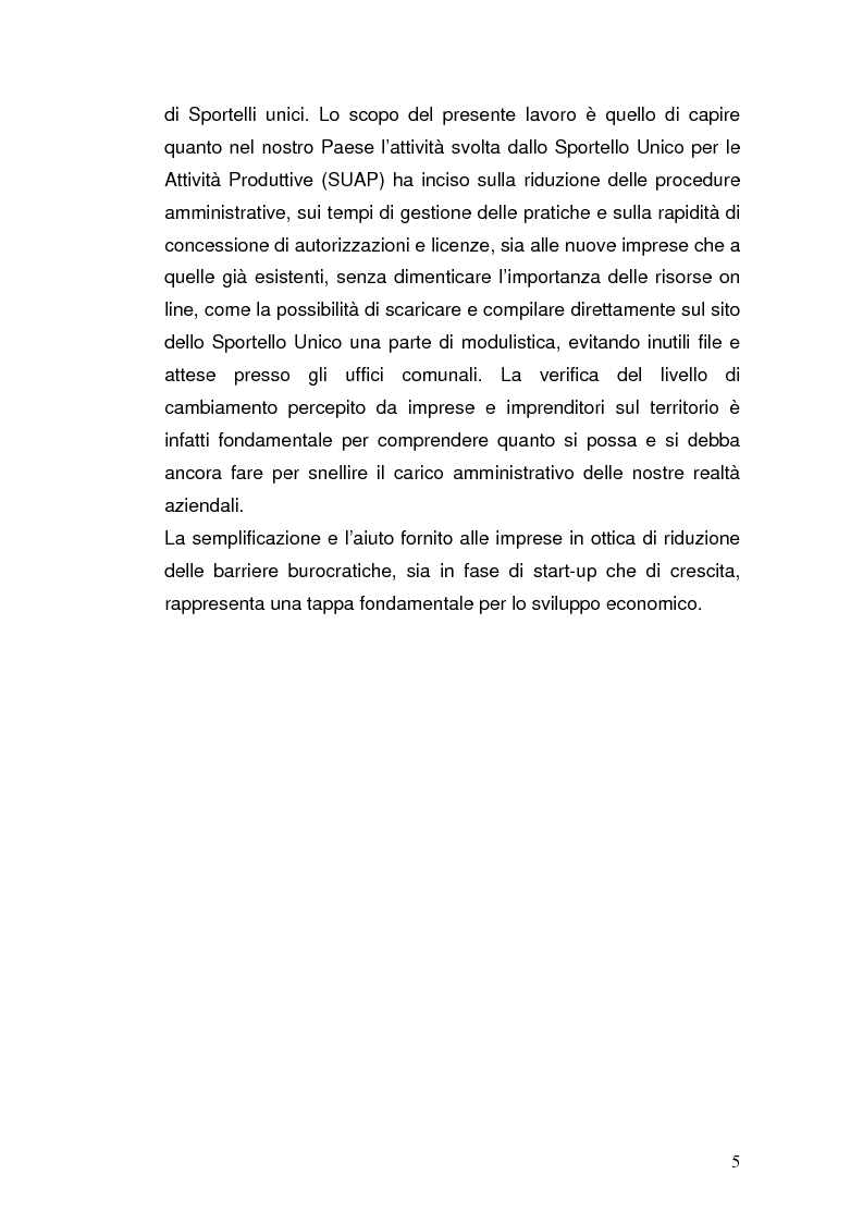 Anteprima della tesi: Semplificazione amministrativa e diffusione dell'imprenditorialità, Pagina 2