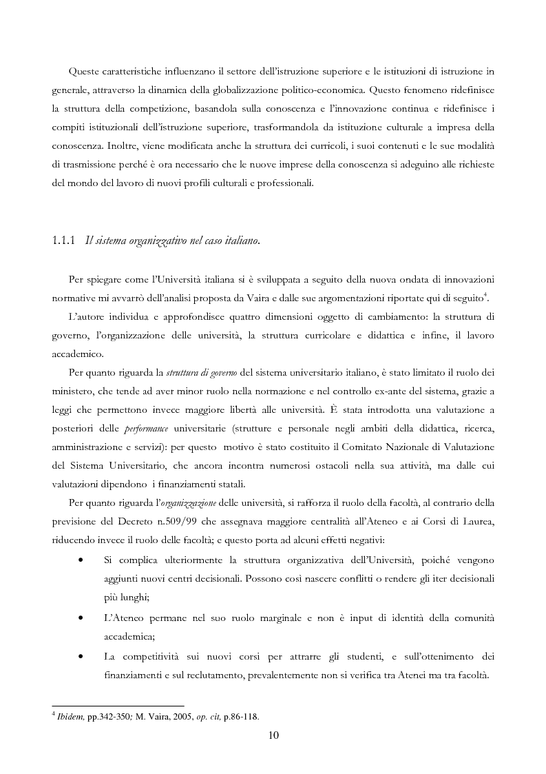 Anteprima della tesi: Università e Comunicazione: i casi di Ferrara e Pavia a confronto, Pagina 7