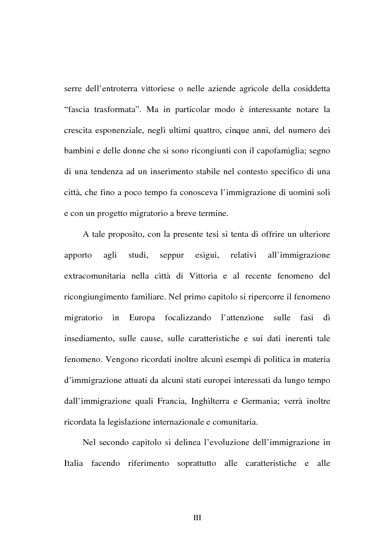 Anteprima della tesi: Immigrazione e ricongiungimento familiare. Uno studio sulla comunità islamica di Vittoria, Pagina 3