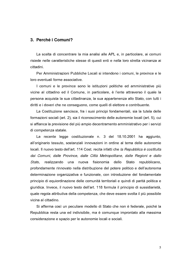 Anteprima della tesi: La valutazione dei Dirigenti nella P.A. locale: esperienze a confronto, Pagina 5