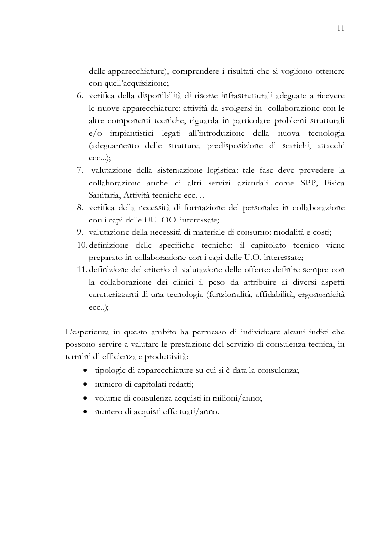 Anteprima della tesi: Analisi e stesura delle specifiche tecniche ai fini del miglior acquisto di sistemi medicali coerentemente con la 2004/18/CE, Pagina 11