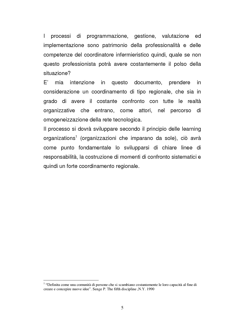 Anteprima della tesi: Ruolo del coordinatore nella realizzazione di una rete tecnologica unica delle centrali operative "118" della Regione Emilia Romagna, Pagina 3