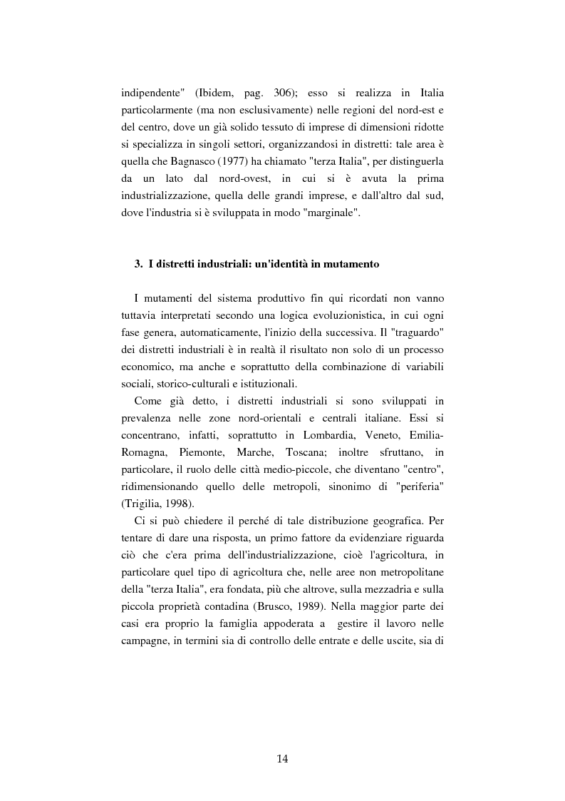 Anteprima della tesi: Mutamenti del lavoro tra dipendenza e autonomia. Un inquadramento teorico ed una ricerca in Emilia Romagna, Pagina 11