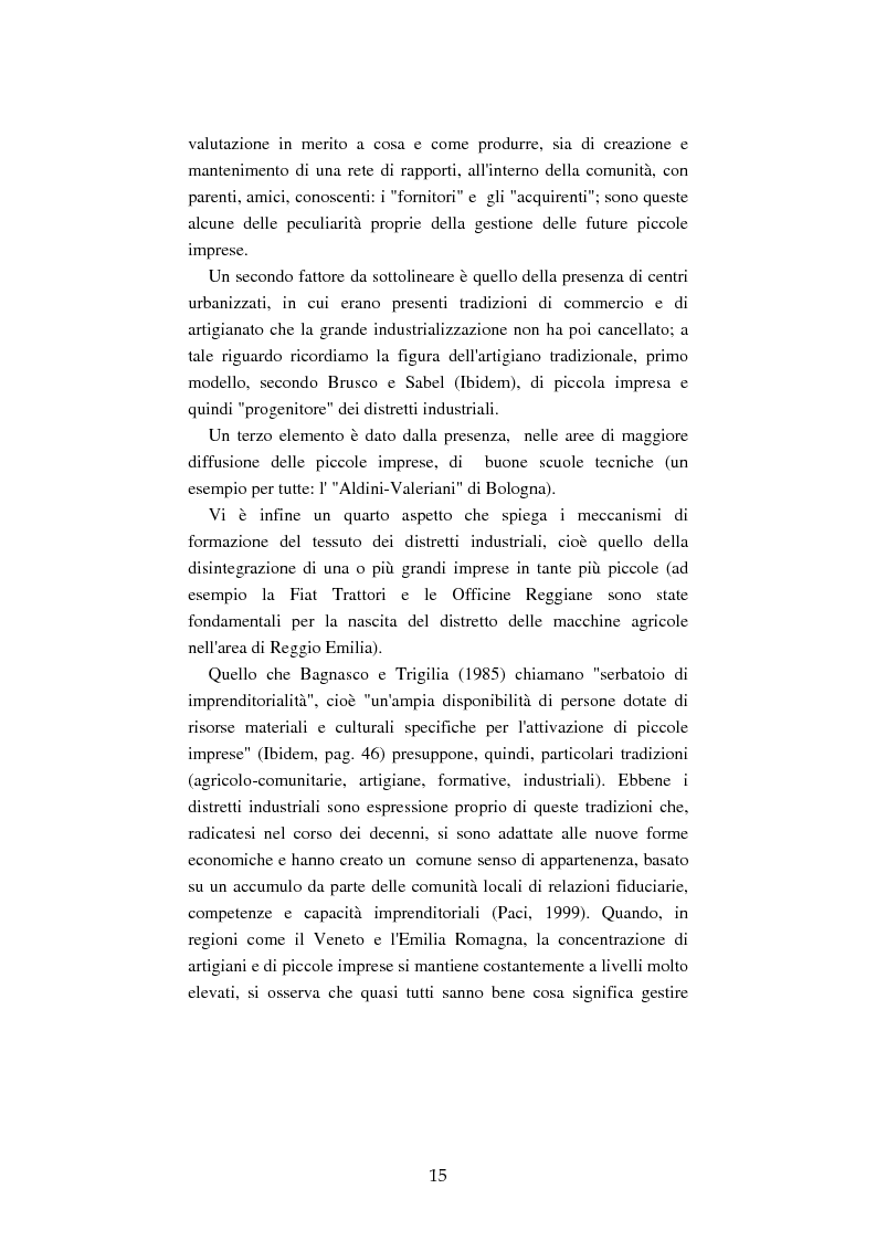 Anteprima della tesi: Mutamenti del lavoro tra dipendenza e autonomia. Un inquadramento teorico ed una ricerca in Emilia Romagna, Pagina 12