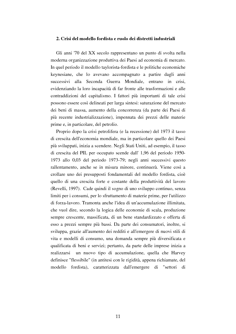 Anteprima della tesi: Mutamenti del lavoro tra dipendenza e autonomia. Un inquadramento teorico ed una ricerca in Emilia Romagna, Pagina 8