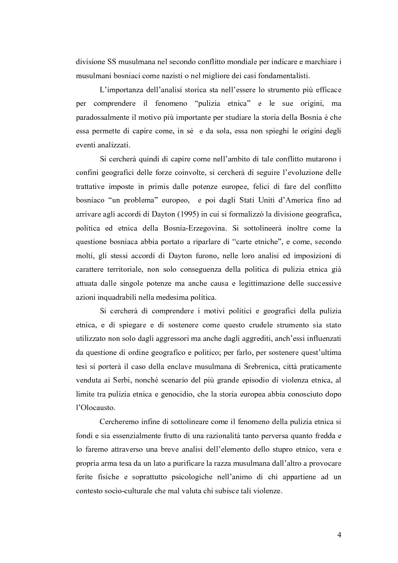Anteprima della tesi: Il conflitto bosniaco. Fra confini e pulizia etnica., Pagina 3