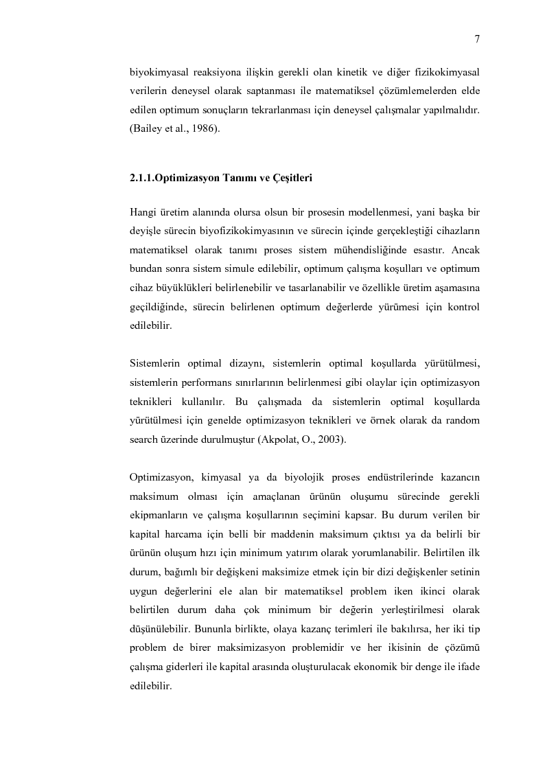 Anteprima della tesi: Random search optimizasyon algoritmasinin biyoproseslerde uygulanmasi, Pagina 5