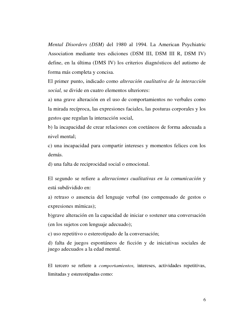 Anteprima della tesi: Autismo y vivencias familiares, Pagina 4