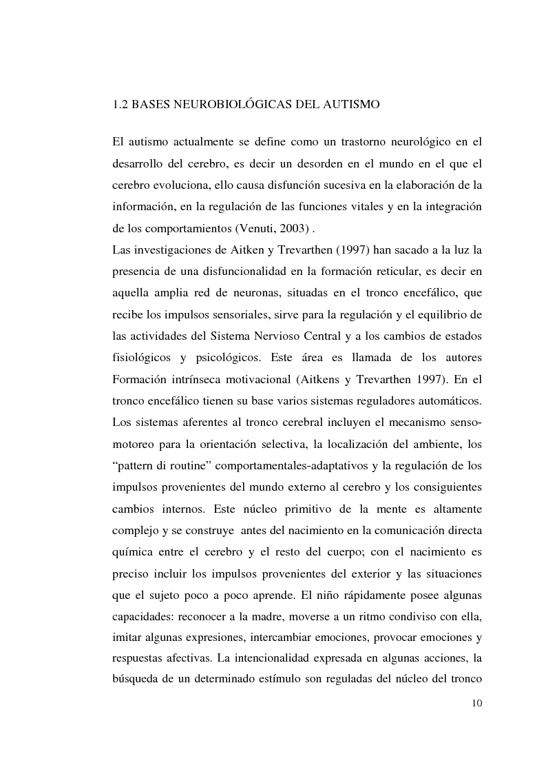 Anteprima della tesi: Autismo y vivencias familiares, Pagina 8