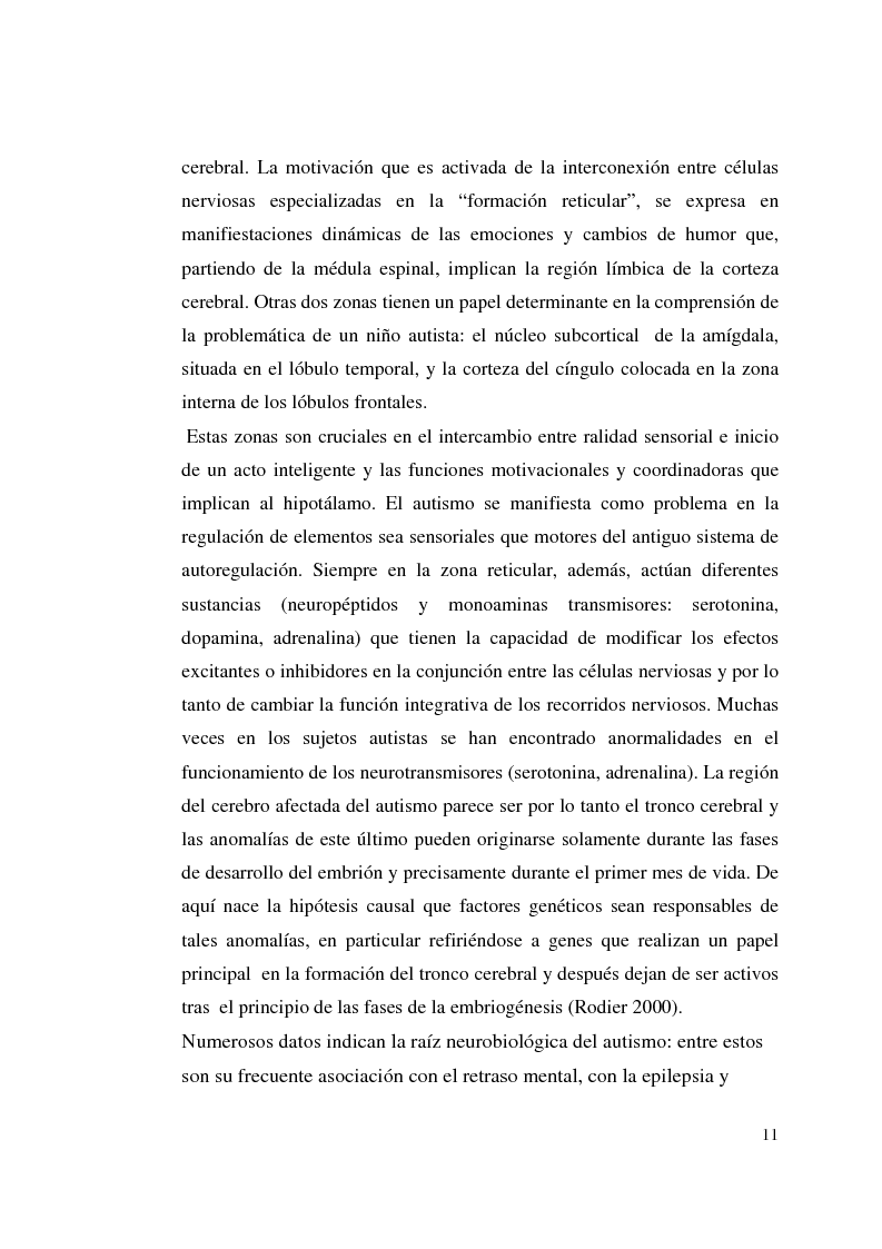 Anteprima della tesi: Autismo y vivencias familiares, Pagina 9