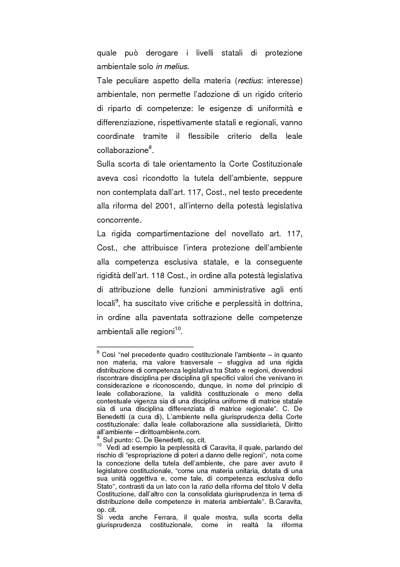 Anteprima della tesi: Regionalismo e protezione dell'ambiente nel dibattito sulla modifica del Titolo V della Costituzione, Pagina 3
