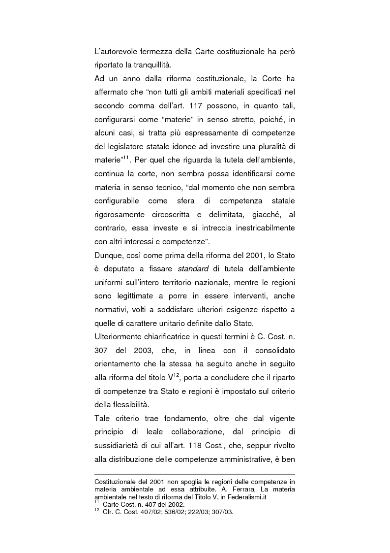 Anteprima della tesi: Regionalismo e protezione dell'ambiente nel dibattito sulla modifica del Titolo V della Costituzione, Pagina 4
