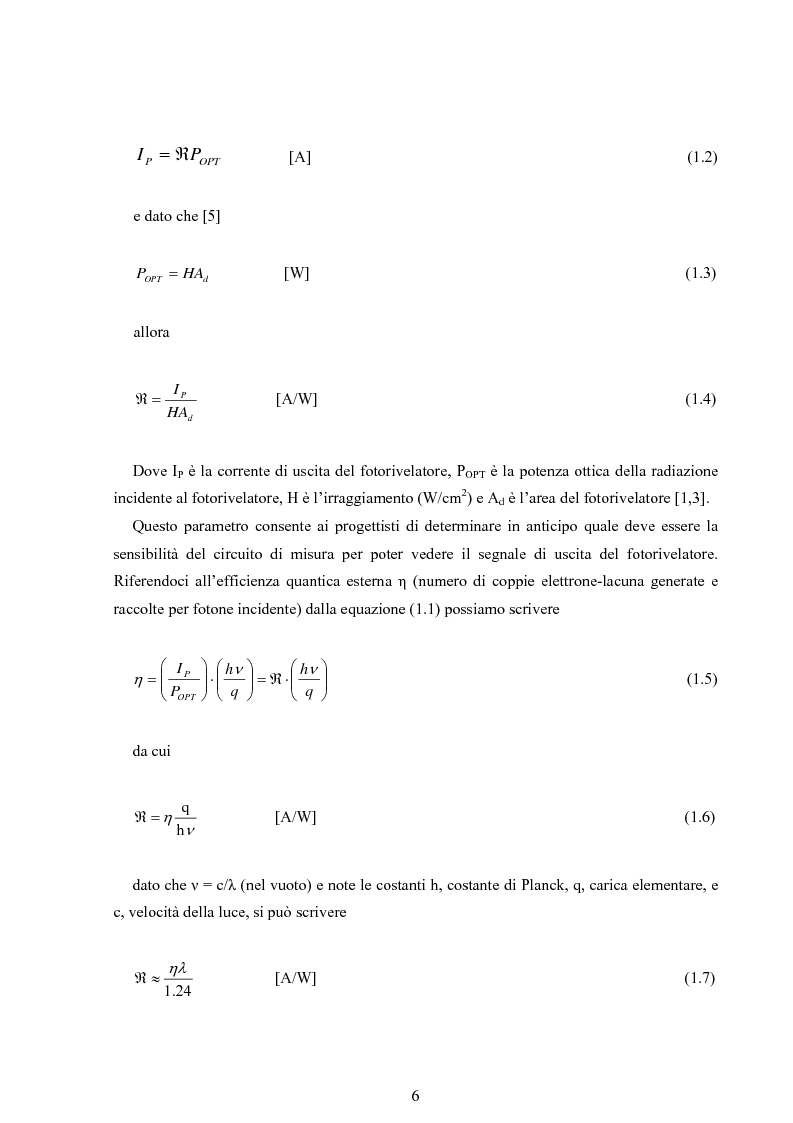 Anteprima della tesi: Fotorivelatori a barriera Schottky, Pagina 6