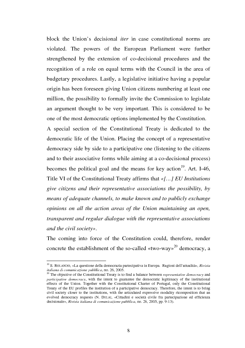Anteprima della tesi: The Institutional Communication of the European Union, Pagina 10