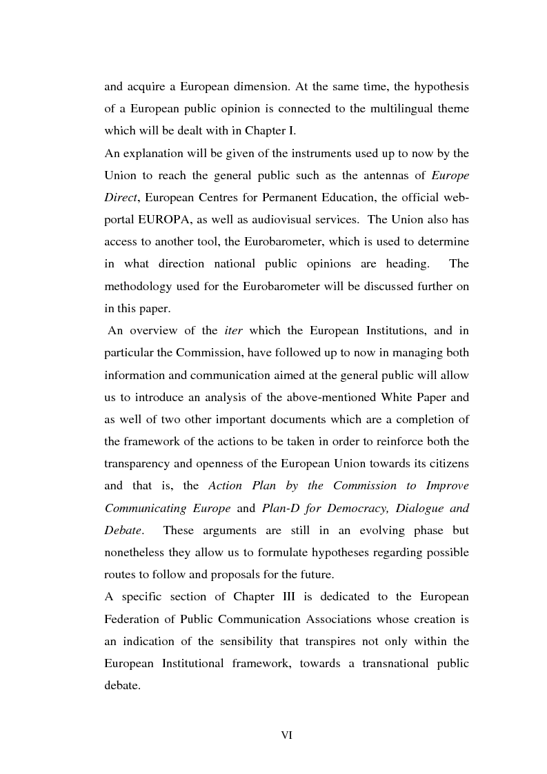Anteprima della tesi: The Institutional Communication of the European Union, Pagina 2