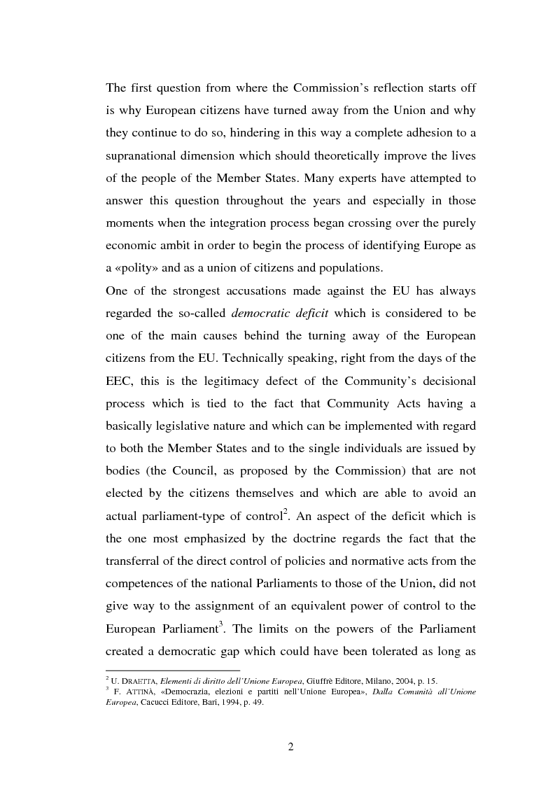 Anteprima della tesi: The Institutional Communication of the European Union, Pagina 4