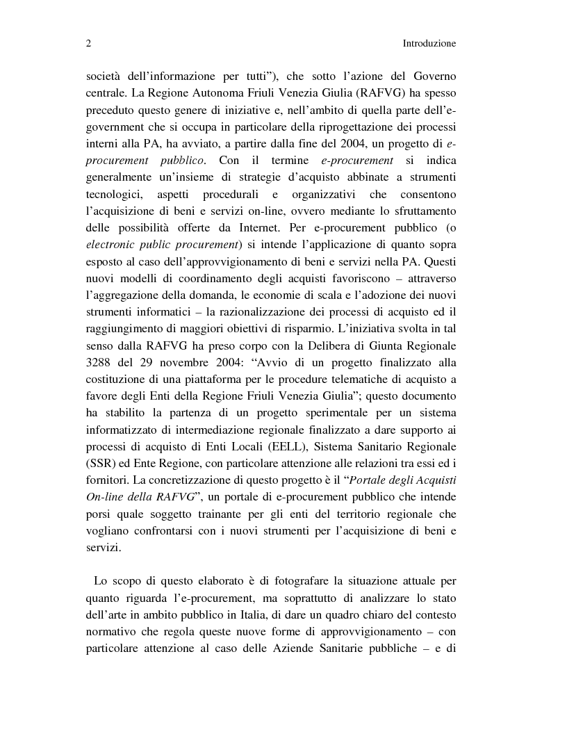 Anteprima della tesi: Metodi innovativi per l’acquisizione di tecnologie nelle aziende sanitarie pubbliche, Pagina 2