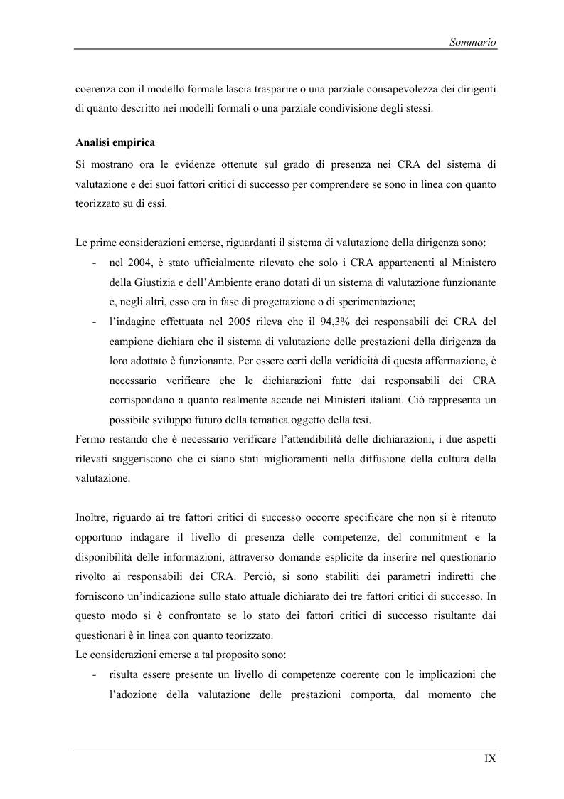 Anteprima della tesi: La valutazione delle prestazioni dei dirigenti nei Ministeri italiani, Pagina 9