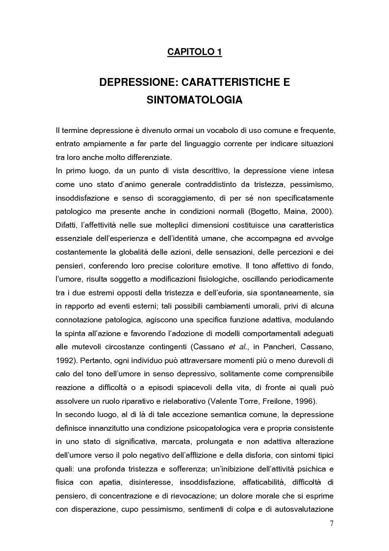 Anteprima della tesi: Psicodinamica della depressione post-partum: uno studio sulla prevalenza e sui fattori di rischio correlati, Pagina 7