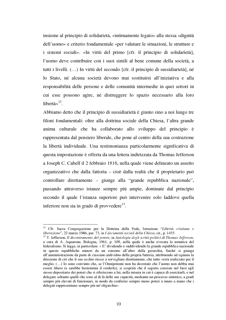 Anteprima della tesi: Competenze amministrative e sussidiarietà, Pagina 10