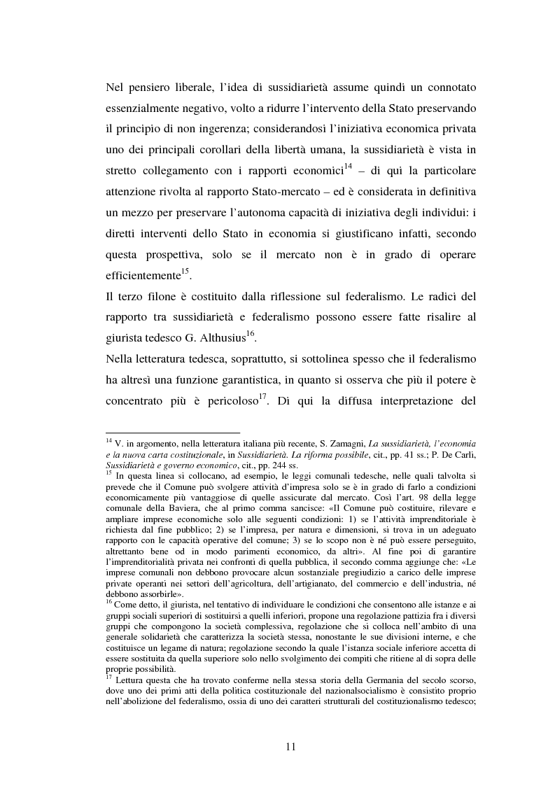 Anteprima della tesi: Competenze amministrative e sussidiarietà, Pagina 11