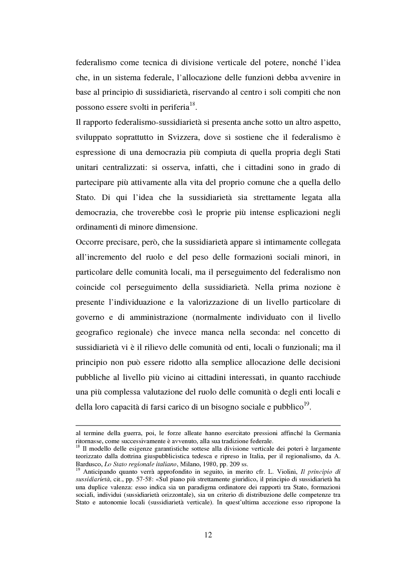 Anteprima della tesi: Competenze amministrative e sussidiarietà, Pagina 12