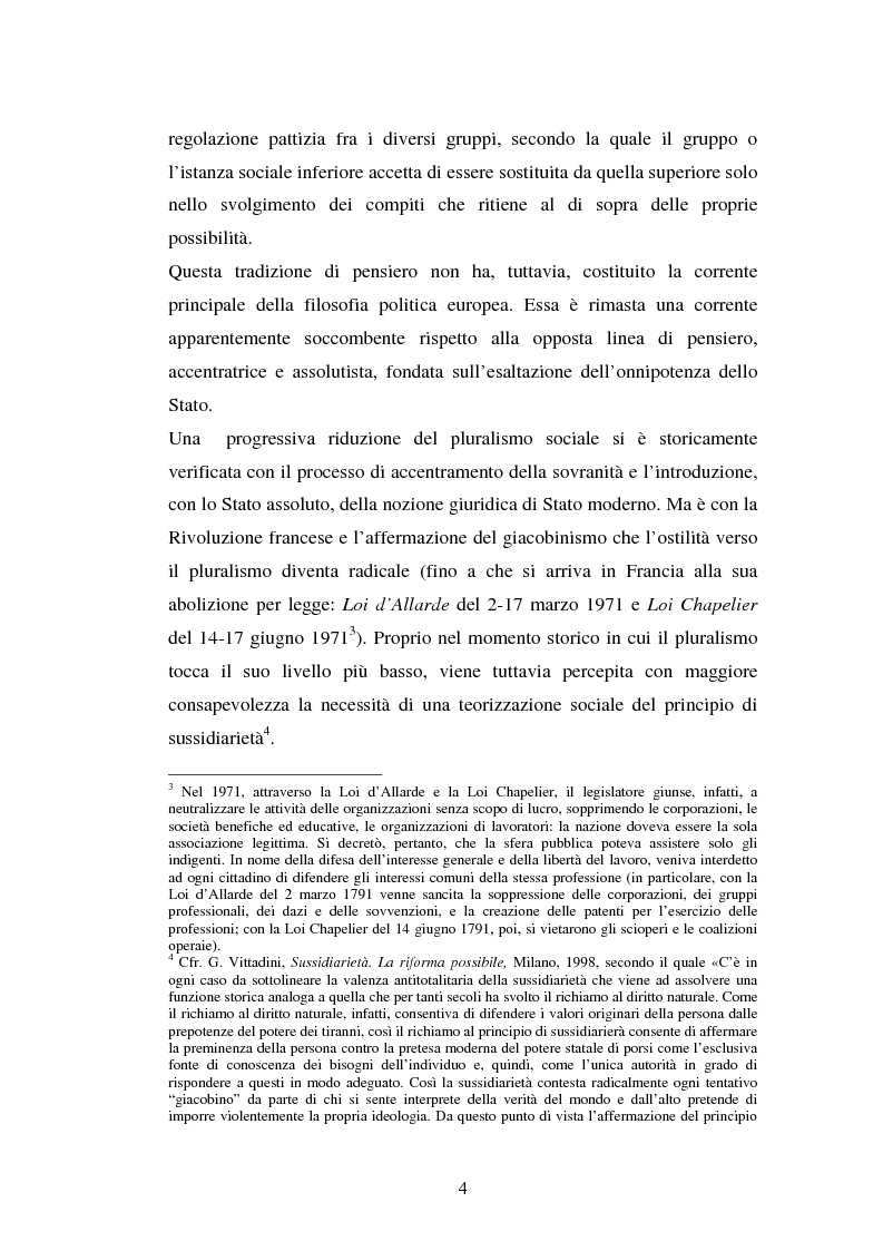 Anteprima della tesi: Competenze amministrative e sussidiarietà, Pagina 4