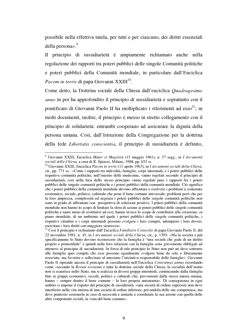 Anteprima della tesi: Competenze amministrative e sussidiarietà, Pagina 9