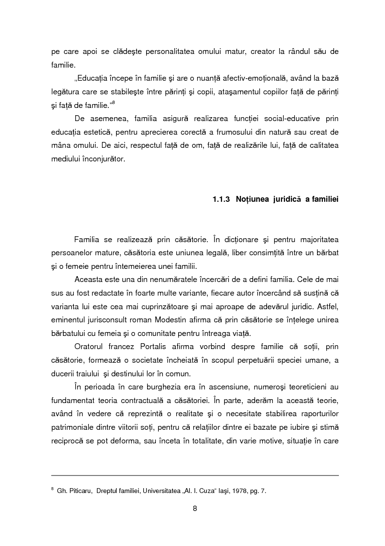 Anteprima della tesi: Evolutia, actualitatea si perspectiva institutiei familiei, Pagina 5