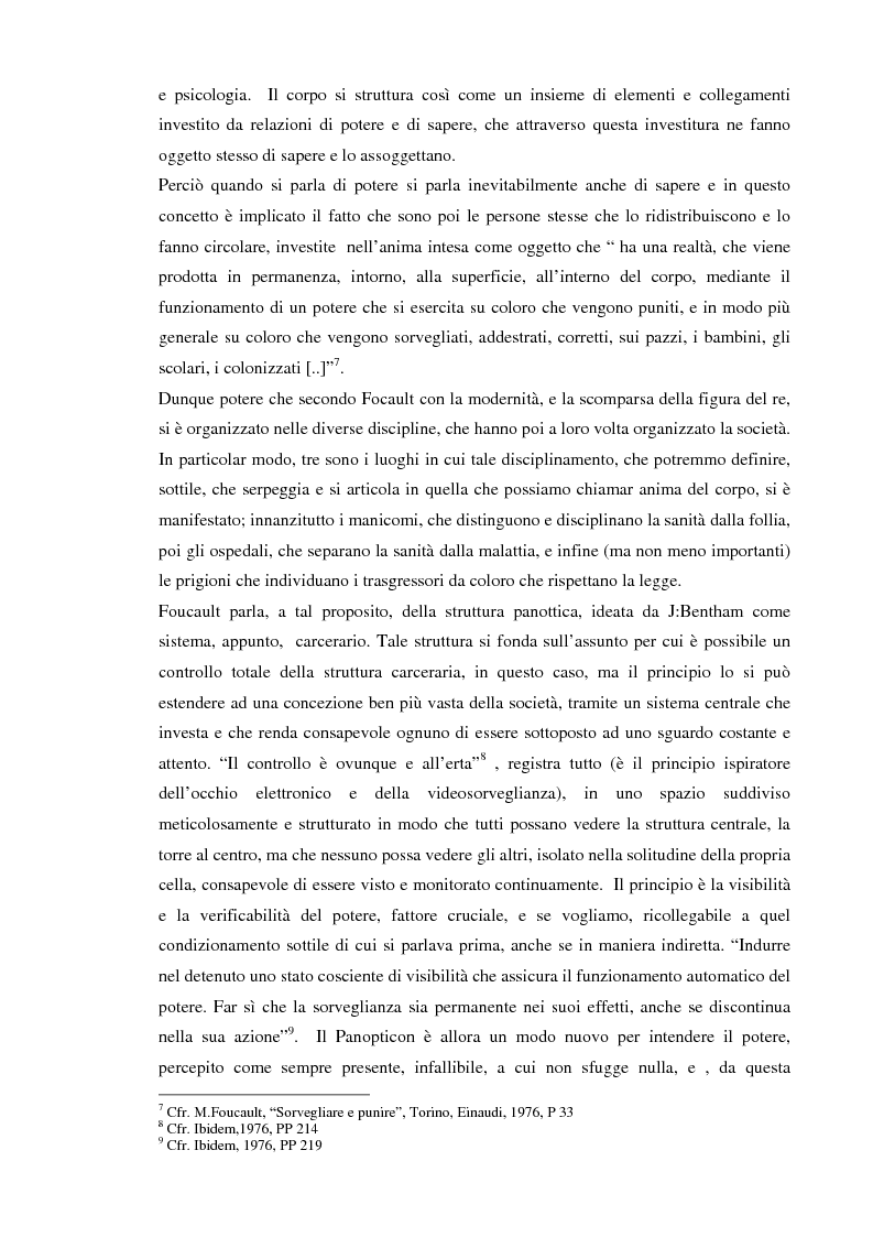 Anteprima della tesi: Società sorvegliata: i nuovi media, privacy e videosorveglianza come strumenti del controllo sociale, Pagina 7