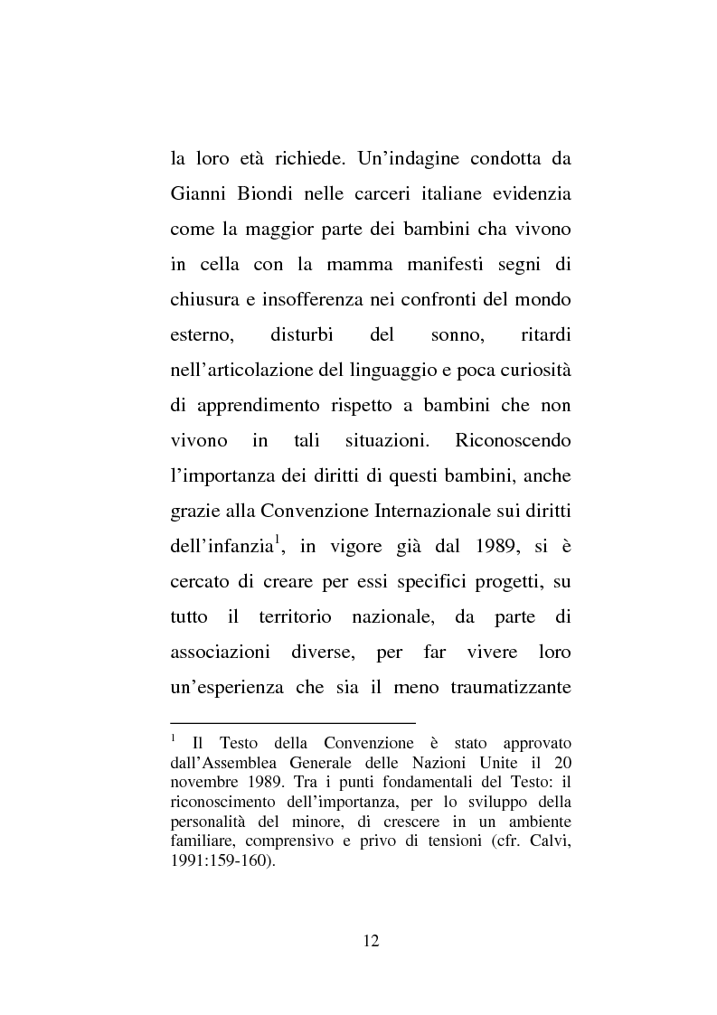 Anteprima della tesi: Donne e carcere: La maternità all'interno di istituzioni totali, Pagina 10