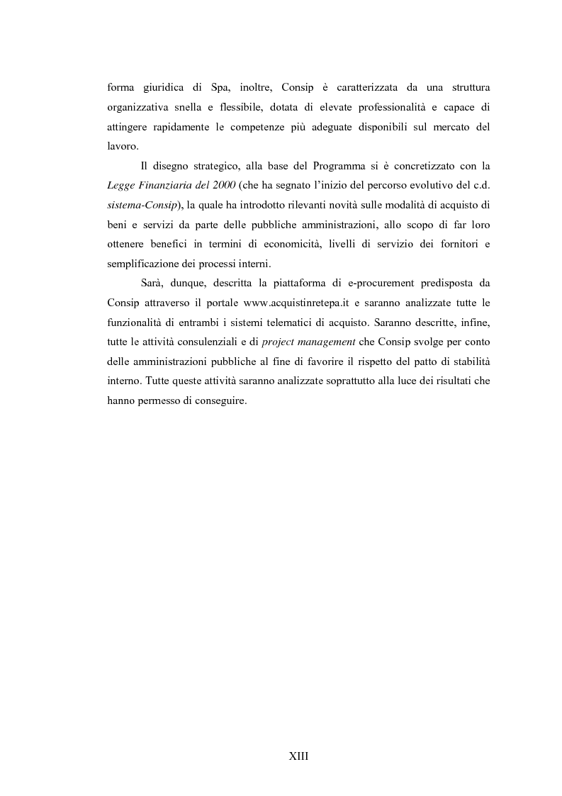 Anteprima della tesi: La Pubblica Amministrazione e la Consip, Pagina 6