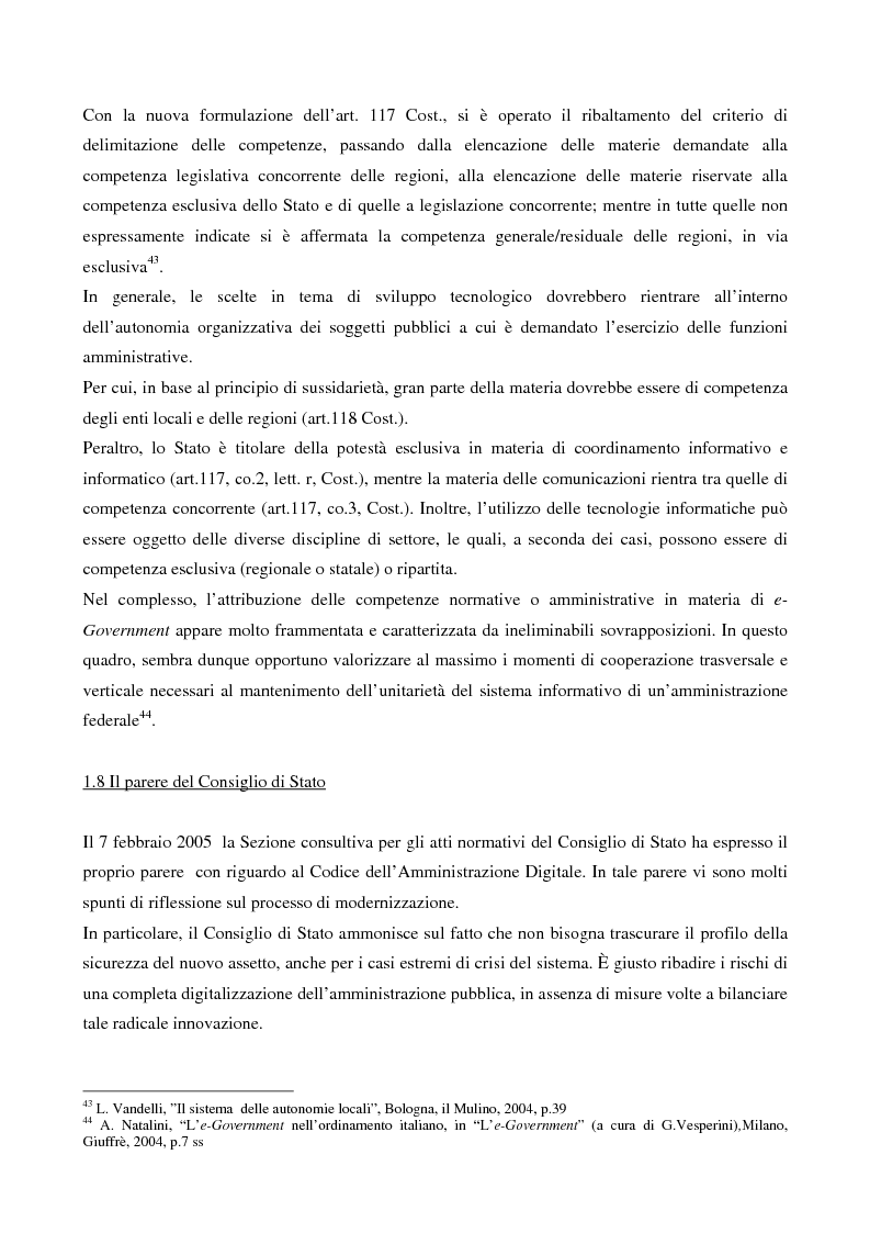 Anteprima della tesi: Il contributo dell'e-government nell'incremento dei servizi resi al cittadino, Pagina 13