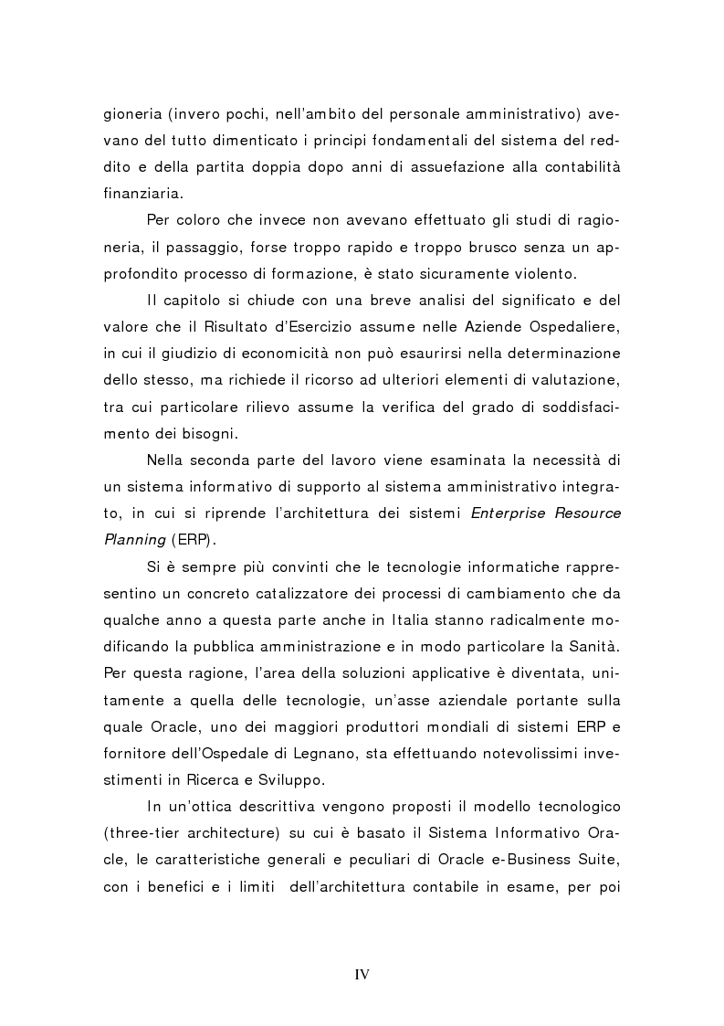 Anteprima della tesi: L'introduzione della contabilità economico patrimoniale nelle aziende sanitarie: l'utilizzo di un sistema amministrativo integrato nell'esperienza dell'ospedale di Legnano, Pagina 2