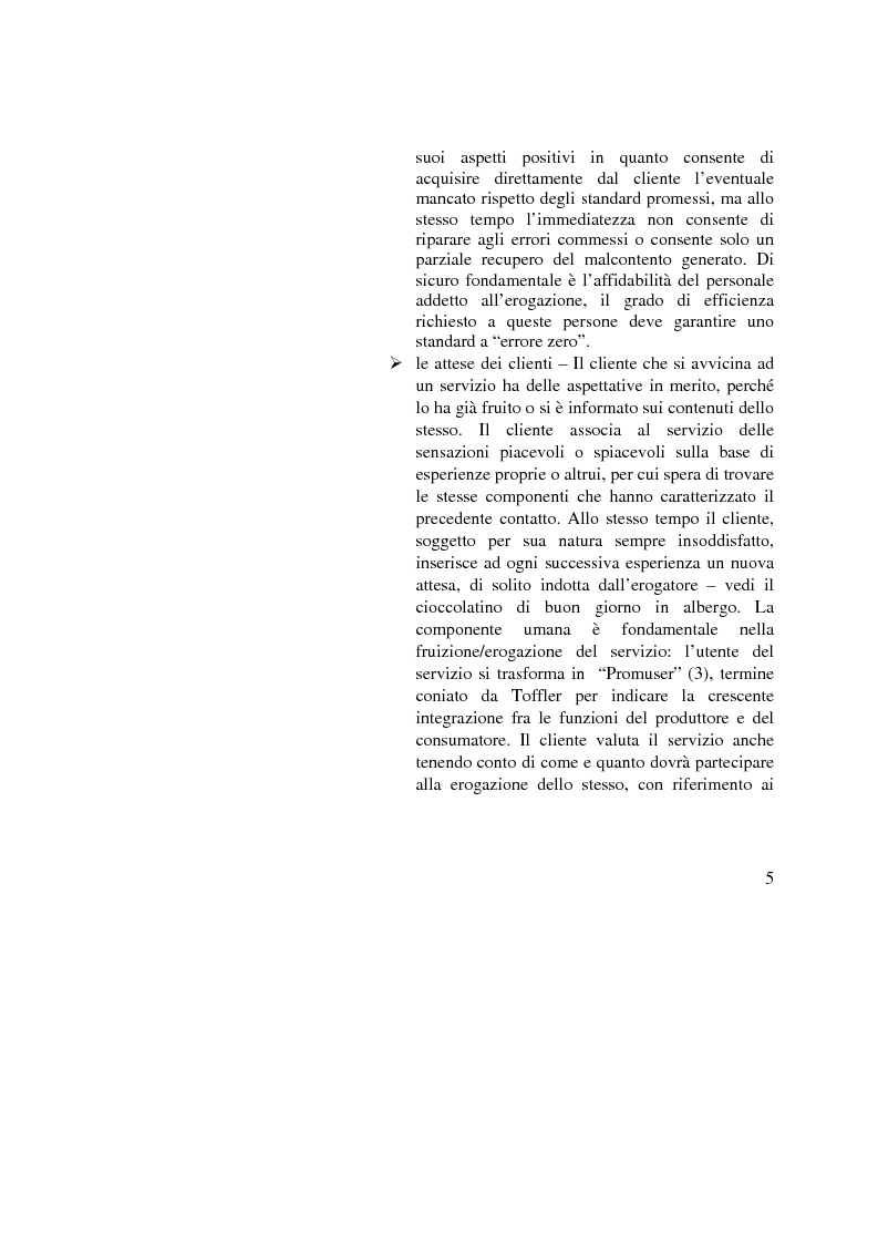 Anteprima della tesi: La Gestione della qualità nella Pubblica Amministrazione - L’esperienza del Comune di Bologna, Pagina 5
