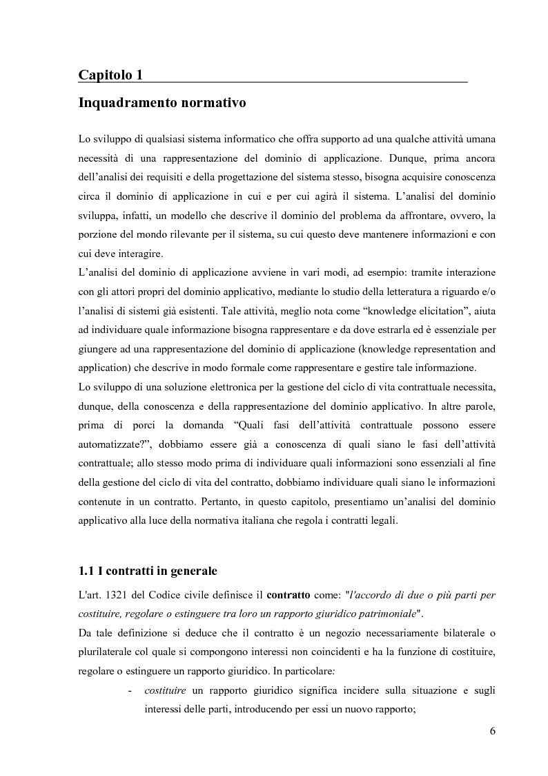 Anteprima della tesi: Un prototipo per la gestione del ciclo di vita dei contratti legali, Pagina 4