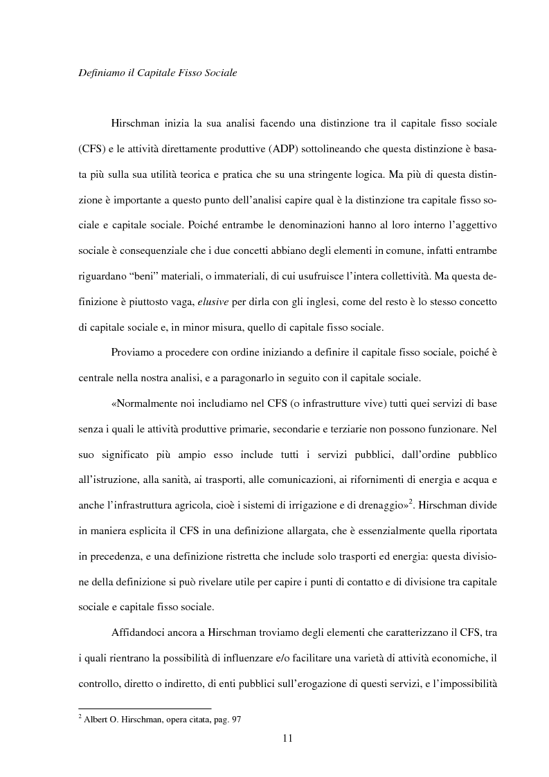 Anteprima della tesi: Politiche infrastrutturali per lo sviluppo economico del Mezzogiorno d'Italia: Teorie ed Effetti, Pagina 8