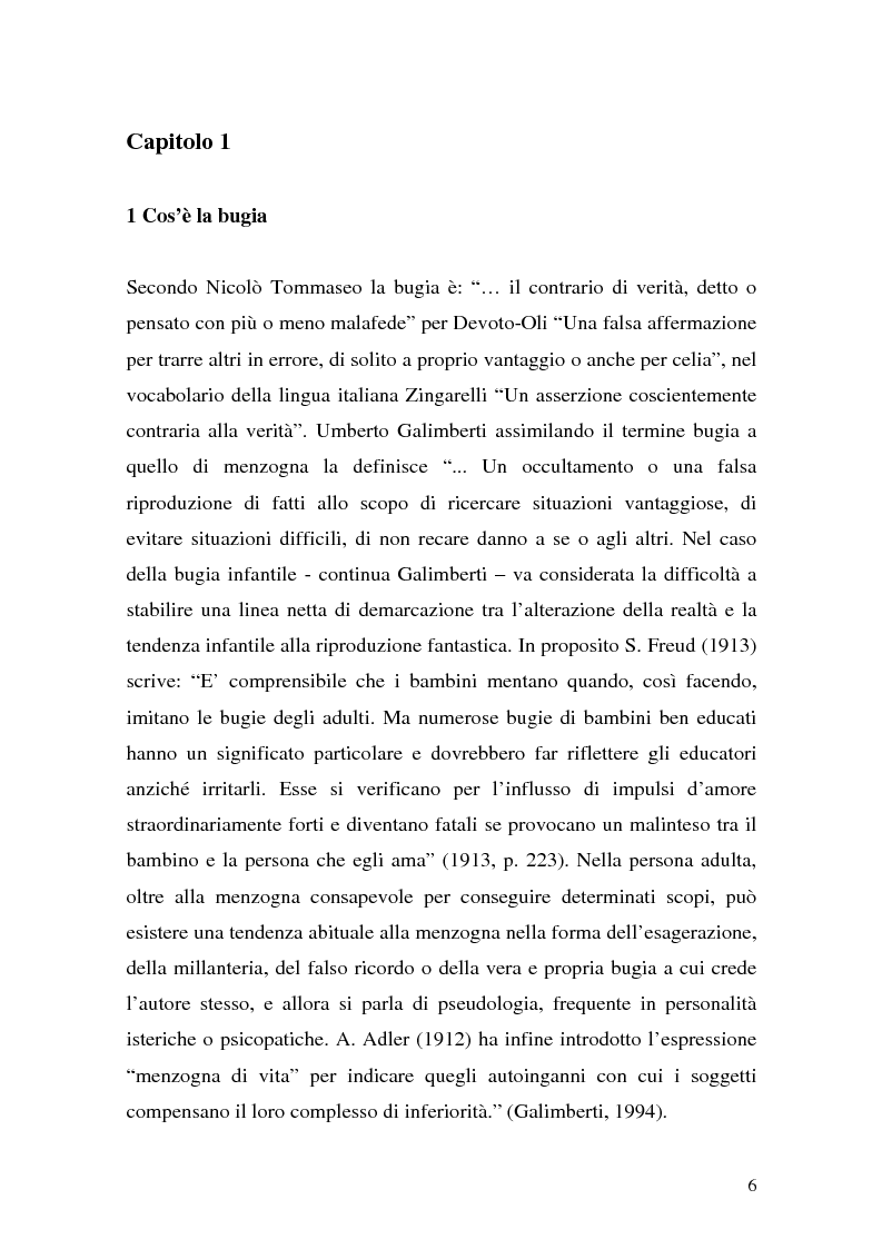 Anteprima della tesi: Vere bugie e false verità, Pagina 3