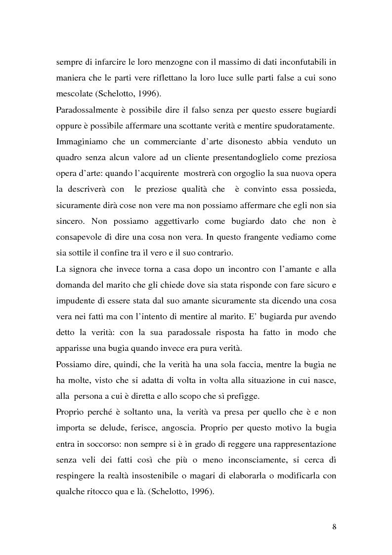 Anteprima della tesi: Vere bugie e false verità, Pagina 5