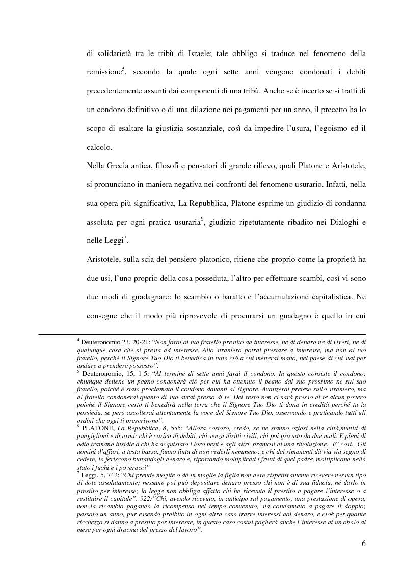 Anteprima della tesi: L'usura, Pagina 6