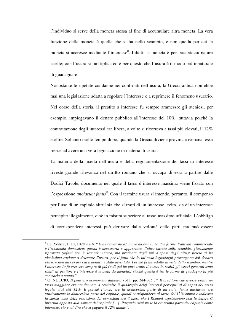 Anteprima della tesi: L'usura, Pagina 7