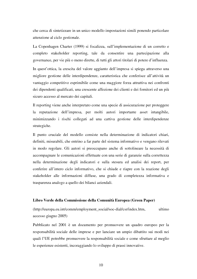 Anteprima della tesi: Il bilancio sociale nelle aziende sanitarie: un modello di referimento, Pagina 6